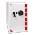 RESKAL Coffre de sécurité SE4 Premium 78 litres Blanc, serrure électronique - Dim : L39 x H60,5 x P41 cm