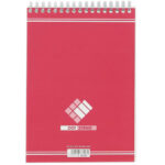 HAMELIN Bloc bureau 001 format 14,8 x 21 cm (A5) 180 pages lignées 60g. Spirale en-tête