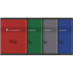 CONQUERANT C7 Répertoire spiralé 180 pages 70g 21x29,7cm petits carreaux 5x5. Couverture carte vernie