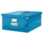 LEITZ Boîte CLICK&STORE L-Box. Format A3 - Dimensions : L36,9xH20xP48,2cm. Coloris Bleu.