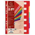 EXACOMPTA Intercalaire en polypropylène, format A4, 6 positions assortis pastel – Image 3