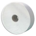 Colis de 6 Bobines de papier toilette Jumbo Blanc 1 pli - Longueur 600 m x D27 cm, mandrin 8,5 cm