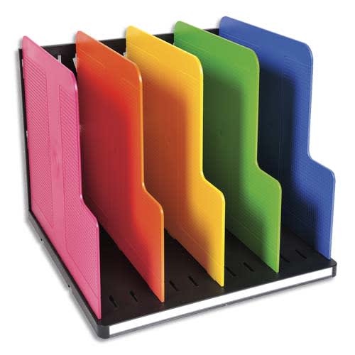 407339_d1.jpg EXACOMPTA Trieur vertical ModuloTop + 5 intercalaires Iderama Noir/Arlequin – Image 1