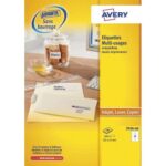 AVERY Boîte de 800 étiquettes Blanches multi-usages 105 x 70 mm 3426-100