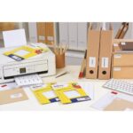 AVERY Sachet de 1792 étiquettes multi-usage Blanches 12,8 x 18,3 mm. Planche format A5. ETE112