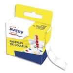 AVERY Boîte distributrice de 150 pastilles adhésives Ø15 mm. Coloris Blanc.