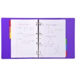 EXACOMPTA Jeu d'intercalaire 6 positions en carte Blanche 170g, onglets Mylar®. Format A4. – Image 3