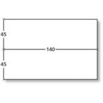 Boîte de 1000 étiquettes d'affranchissement 2 front format 140X45 mm.