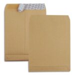GPV Boîte de 250 pochettes kraft armé C4 Brun avec 3 soufflets
