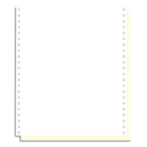 412865_d1-1.jpg EXACOMPTA Boîte 1000 feuilles listing 70g autocopiantes blanc/jaune 240x12 2plis bande Caroll détachable – Image 1