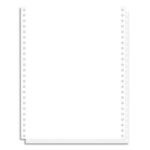 EXACOMPTA Boîte 2000 feuilles listing 70g standard blanc 240x11 1 pli bande Caroll détachable