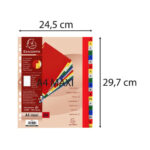 EXACOMPTA Jeu d'intercalaires alphabétiques en polypropylène. 20 touches multicolores. Format A4+. – Image 3