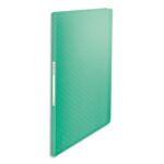ESSELTE Protège-documents Colour'Breeze 40 pochettes, 80 vues, en polypropylène 5/10ème. Coloris Vert