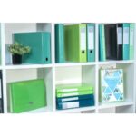 EXACOMPTA Classeur 4 anneaux Ø30mm Iderama en carte 18/10ème. Dos 4 cm, format A4. Coloris Vert foncé – Image 2