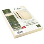 EXACOMPTA Paquet 100 plat couverture FOREVER rigide,grain cuir,270 g, certifié Ange Bleu, Ivoire A4 2780C – Image 4