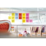 POST-IT Lot de 12 blocs Super Sticky 76 x 76 mm 90 feuilles. Couleurs assorties. – Image 3