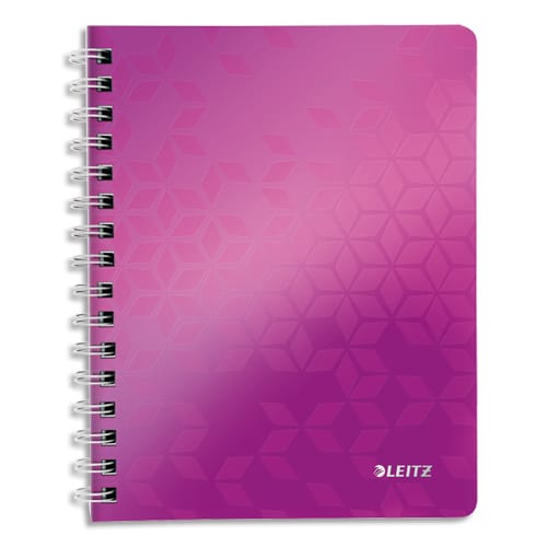 429104_d1-1.jpg LEITZ Cahier à spirales WOW, 160 pages détachables A4, PP, violet – Image 1