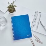 LEITZ Cahier à spirales WOW, 160 pages détachables A5, PP, bleu – Image 2