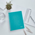 LEITZ Cahier à spirales WOW, 160 pages détachables A5, PP, menthe – Image 2