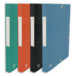 OXFORD Boîte de classement OSMOSE 24 x 32 cm PP 7/10e dos 2,5 cm. Coloris assortis opaque et translucide