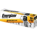 ENERGIZER Pile Industrial 9V/6LR61 DP12, pack de 12 piles
