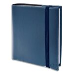 QUO VADIS Agenda TIME AND LIFE Décembre à Décembre + rép., fermeture élastique -16x16 Bleu métal