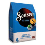 SENSEO Paquet de 40 dosettes de café moulu Décaféiné 277g, environ 6,9g par dosette