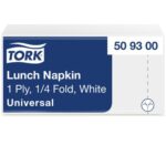 TORK Paquet de 500 Serviettes de table 1 pli Blanches - Format 33 x 33 cm – Image 2