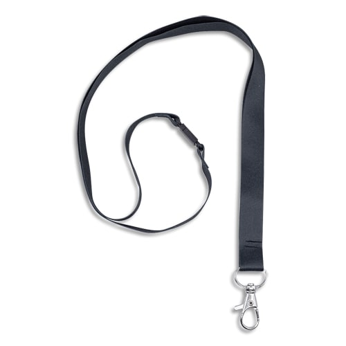 433718_d1.jpg AVERY Boîte de 10 tours de cou avec mousqueton et clip de sécurité. Longueur 44 x largeur 1,5 cm. Noir – Image 1