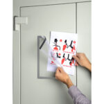 EXACOMPTA Pochette d'affichage magnétique format A4. Coloris cadre argent – Image 3