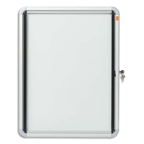 435353_d1.jpg NOBO Vitrine d'affichage magnétique Premium Plus, fermeture à clé, capacité 4 feuilles, A4 – Image 1