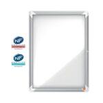 NOBO Vitrine d'affichage magnétique Premium Plus, fermeture à clé, capacité 4 feuilles, A4 – Image 4