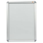 NOBO Vitrine porte-affiche clipsable, aluminium, anti-reflet en PVC, format A2
