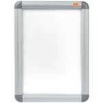 NOBO Vitrine porte-affiche clipsable, aluminium, anti-reflet en PVC, format A4