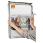 NOBO Vitrine porte-affiche clipsable, aluminium, anti-reflet en PVC, format A4 – Image 3