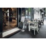 NOBO Présentoir sur pied pour porte-affiche clipsable, aluminium, A4 – Image 4