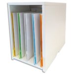 NOVACLASS Module à poser en stratifié 19mm avec 5 chemises coloris assortis. Coloris Blanc