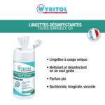 WYRITOL Boîte de 120 Lingettes nettoyantes, désinfectantes objets et surfaces parfum Pin – Image 2