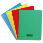 CALLIGRAPHE Cahier piqûre 17x22cm 48 pages Seyès LIGNE 8000 en polypropylène. Coloris Assortis