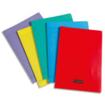 CALLIGRAPHE Cahier piqûre 21x29,7cm 48 pages Seyès LIGNE 8000 en polypropylène. Coloris Assortis