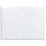 EXACOMPTA Sachet de 5 pochettes-enveloppes scratch A4 en polypropylène 2/10e. Coloris incolore