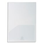 EXACOMPTA Sachet de 10 pochettes-coin double poche polypropylène 20/100e. Format A4/A3. Coloris incolore