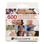 EXACOMPTA Boîte distributrice de 600 coins photos autocollants. Coloris cristal – Image 2