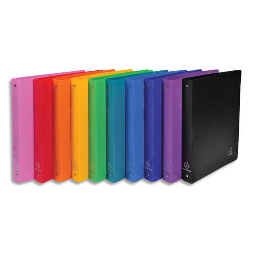 442805_d1.jpg EXACOMPTA Classeur 4 anneaux OPAK dos 40mm en polypropylène 7/10e. Coloris assortis – Image 1