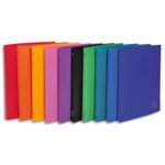 EXACOMPTA Classeur 4 anneaux OPAK dos 40mm en polypropylène 7/10e. Coloris assortis – Image 3