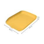 LEITZ Corbeille à courrier Cosy, L268 x H43 x P358 mm, jaune – Image 4