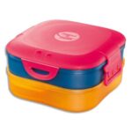 MAPED Boîte à déjeuner Picnik 3en1 capacité 740 ml Concept enfants Rose, en PP, 3 compartiments, étanche