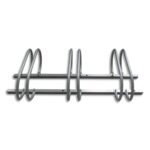 VISO Support 3 vélos en acier Gris pour modèles standards, fixations inclus - Dim : L115 x H25 x P51 cm