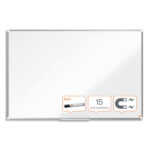 NOBO Tableau blanc acier laqué Premium Plus, 1200 x 900 mm – Image 3