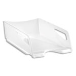 CEP Maxi Corbeille à courrier RIVIERA. Dimensions (l x h x p) : 26,5x11,5x38,7 cm. Coloris blanc arctique